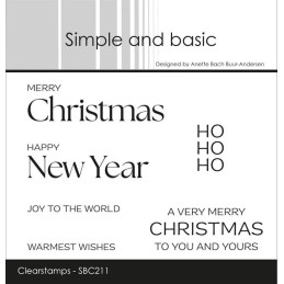 Simple And Basic - Stempel - Merry Christmas - SBC211