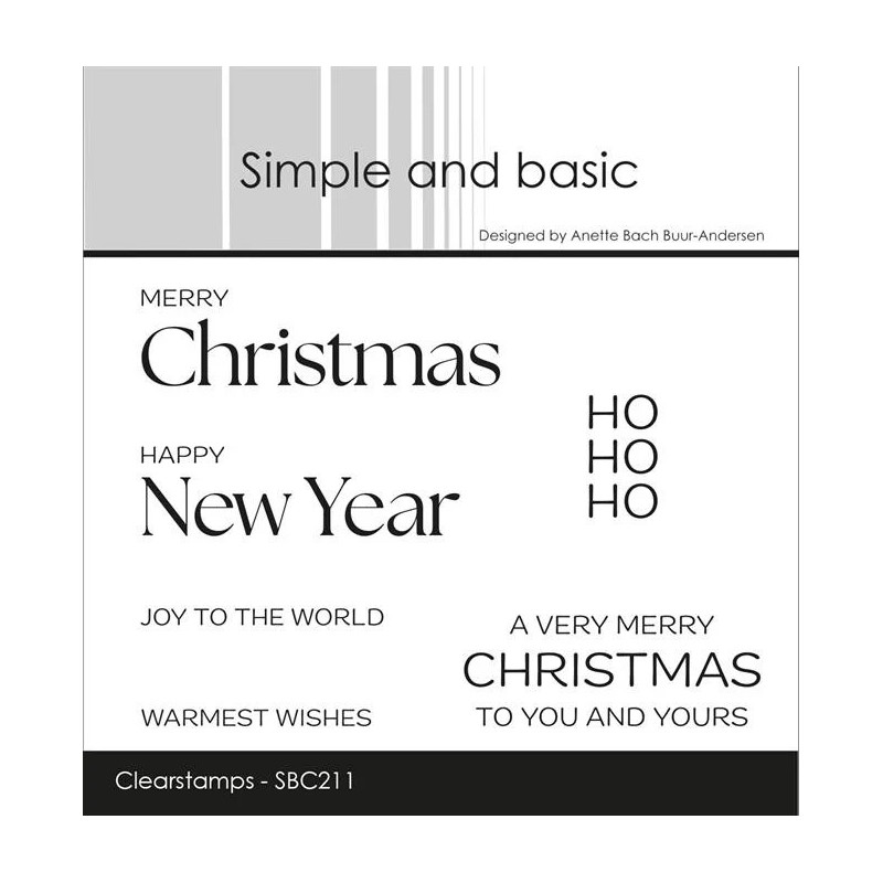 Simple And Basic - Stempel - Merry Christmas - SBC211