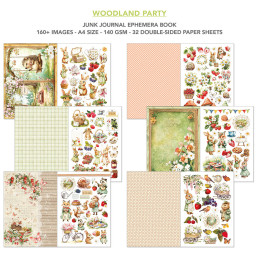 Ciao Bella - Junk Journal Ephemera Book A4 - Woodland Party