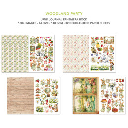 Ciao Bella - Junk Journal Ephemera Book A4 - Woodland Party