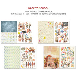 Ciao Bella - Junk Journal Ephemera Book A4 - Back To School