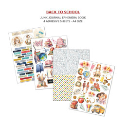 Ciao Bella - Junk Journal Ephemera Book A4 - Back To School