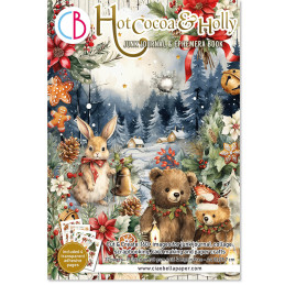 Ciao Bella - Junk Journal Ephemera Book A4 - Hot Cocoa & Holly