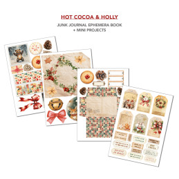 Ciao Bella - Junk Journal Ephemera Book A4 - Hot Cocoa & Holly