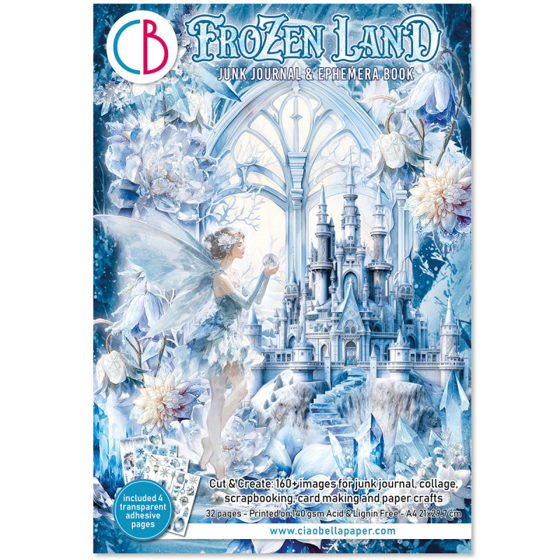Ciao Bella - Junk Journal Ephemera Book A4 - Frozen Land