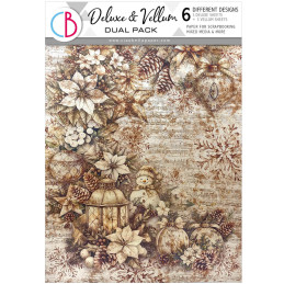Ciao Bella - Papir/Vellum A4 - Deluxe Paper Pearl Copper & Vellum Mix - Winter Season