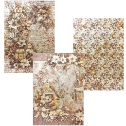 Ciao Bella - Papir/Vellum A4 - Deluxe Paper Pearl Copper & Vellum Mix - Winter Season
