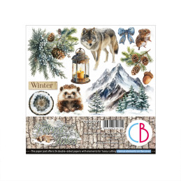 Ciao Bella - Papirpakke 6x6 - Fussy Cut - Forest Tales