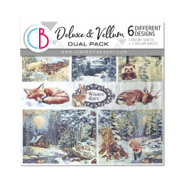 Ciao Bella - Papir/Vellum 6x6 - Deluxe Paper Silver & Vellum Mix - Forest Tales