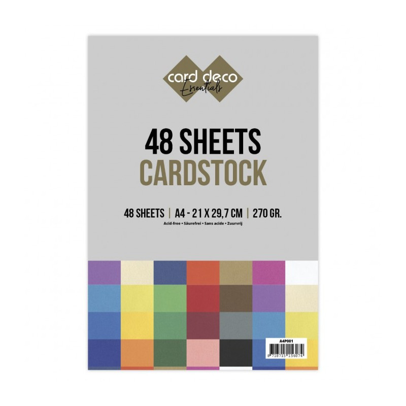 Card Deco Essentials - Cardstock A4 - Jumbo Kartonpakke