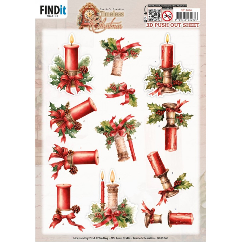 Pushout - Berries Beauties - Timeless Christmas - Timeless Candle - SB11046