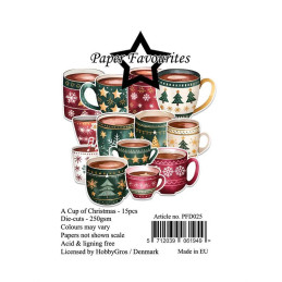 Paper Favourites - Die Cuts - A Cup Of Christmas - PFD025