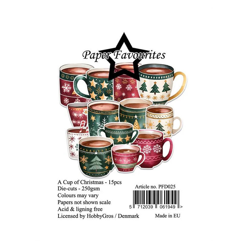 Paper Favourites - Die Cuts - A Cup Of Christmas - PFD025