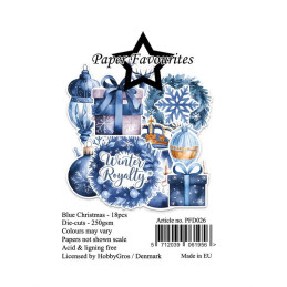 Paper Favourites - Die Cuts - Blue Christmas - PFD026