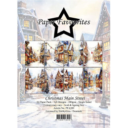 Paper Favourites - Papirpakke A6 - Christmas Main Street - PFA589