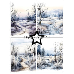 Paper Favourites - Papirpakke A6 - Frosty Winter - PFA590
