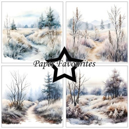 Paper Favourites - Papirpakke 15x15 - Frosty Winter - PF549