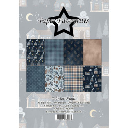 Paper Favourites - Papirpakke A5 - Winter Night - PFA191