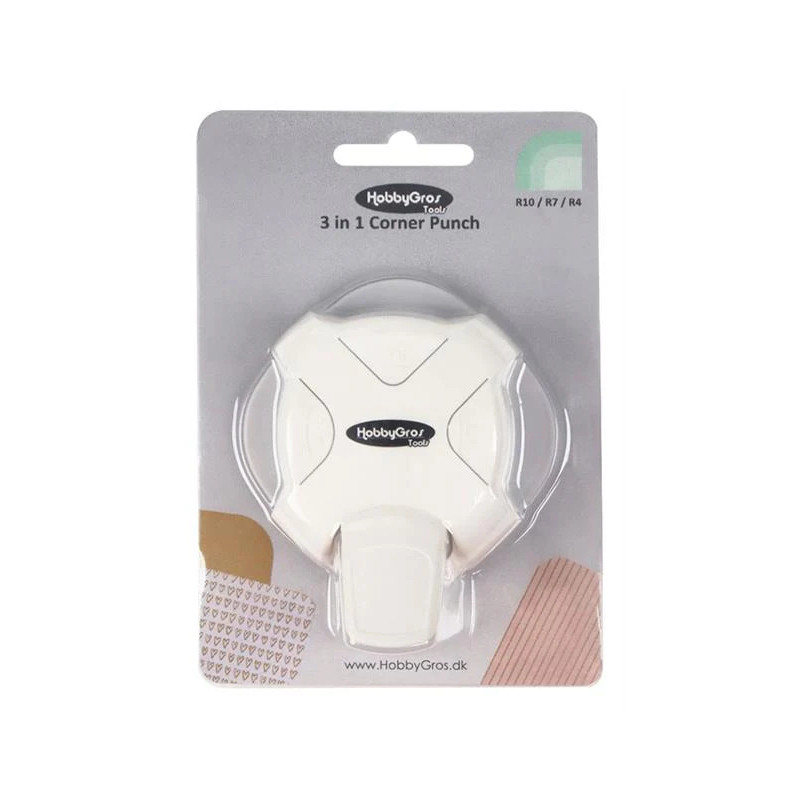 HobbyGros Tools - 3 In 1 Corner Punch Round