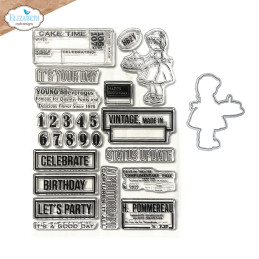 Elizabeth Craft Designs - Stamp And Die Set - Planner Essentials - Celebrations 2