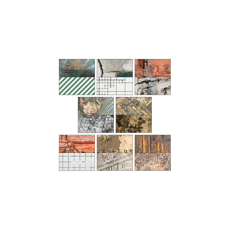 Design5 - Papirpakke A5 - RustyGreen - D502128P