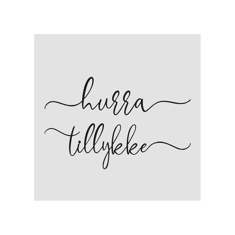 Design5 - Stempel - Hurra Tillykke - D500224C