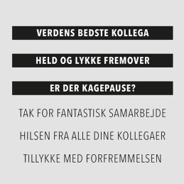 Design5 - Stempel - Verdens Bedste Kollega - D500225C