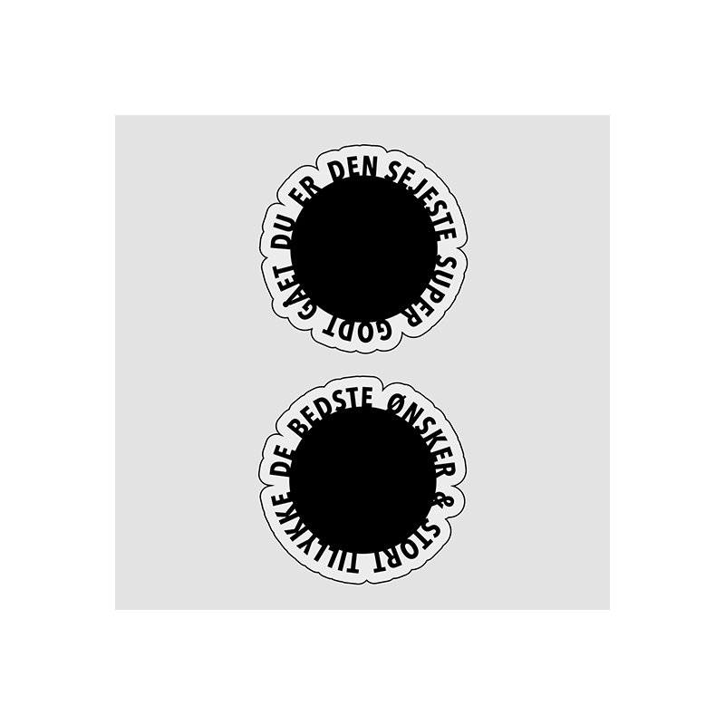 Design5 - Du er den sejeste - Cirkeltekster Med Skygge - D500270D