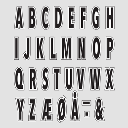 Design5 - Lille Alfabet Med Skygge - D500271D