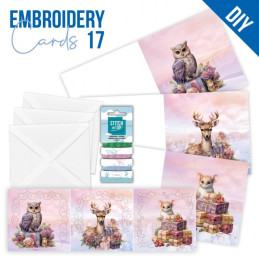 Stitch And Do Cards 17 - Pastel Purple Christmas