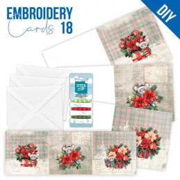 Stitch And Do Cards 18 - Floral Christmas