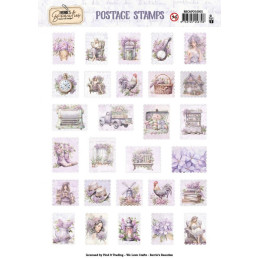 Pushout - Berries Beauties - Lovely Lilacs - Postage Stamp - BBCAPO10001