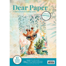 Dear Paper - A Card And Art Journaling Serie - Backgrounds - Giraffe