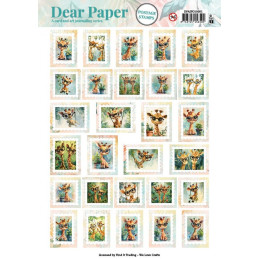 Dear Paper - A Card And Art Journaling Serie - Giraffe - DPAJPO10001