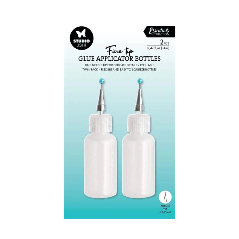 Studio Light - Glue Application Bottles Ultra Fine Tip