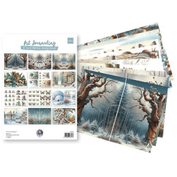 Marianne Design - Papirsæt A4 - Art Journaling Wintersetet By Fairybells - FB2506