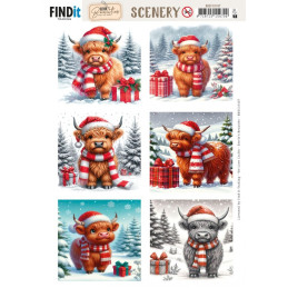 Pushout - Berries Beauties - Scenery - Festive Cows Square - BBSC10107