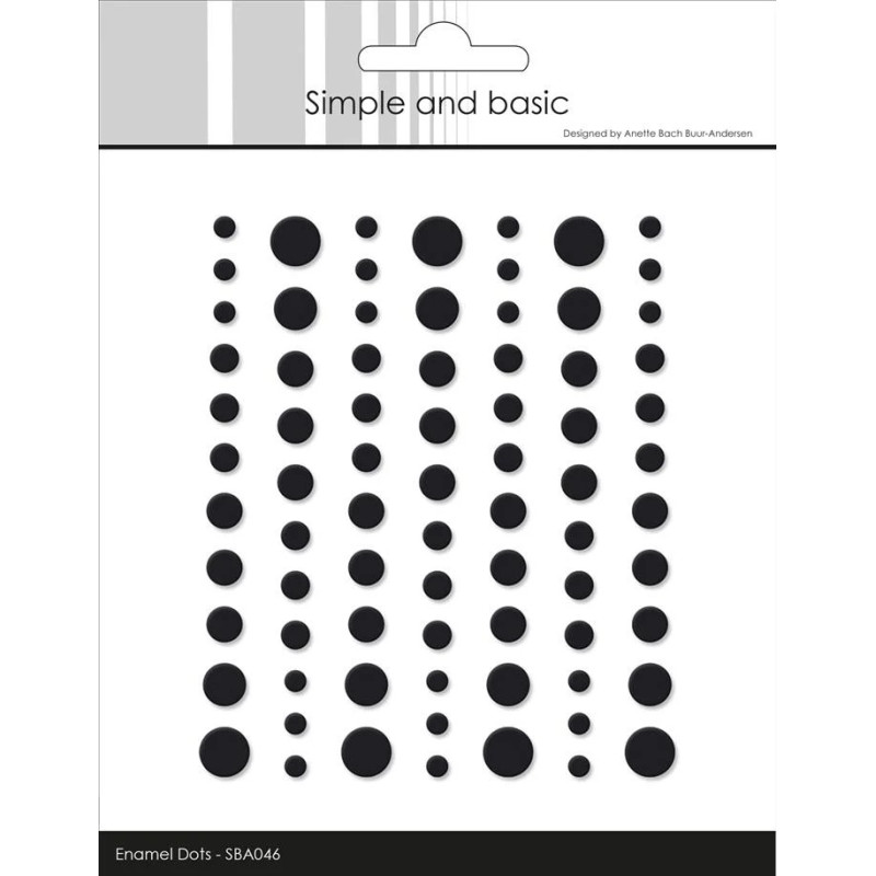 Simple And Basic - Matte Enamel Dots - Black