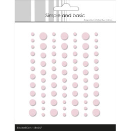 Simple And Basic - Matte Enamel Dots - Light Pink