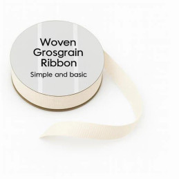 Simple And Basic - Grosgrain Ribbon - Ivory