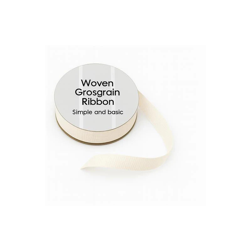 Simple And Basic - Grosgrain Ribbon - Ivory