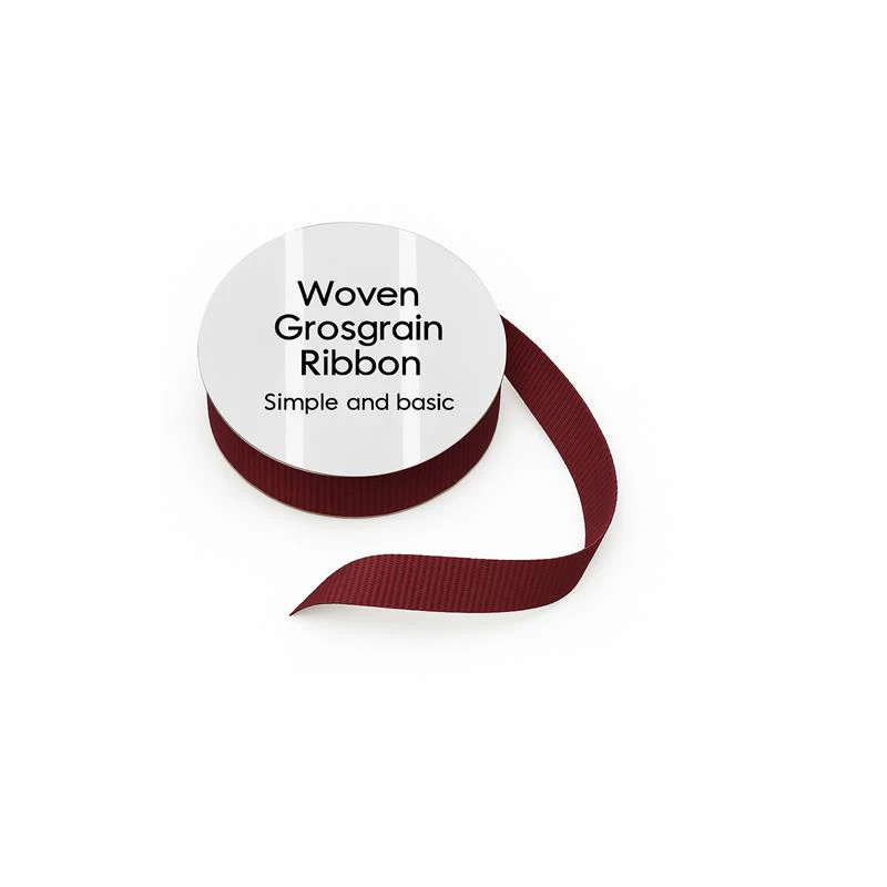 Simple And Basic - Grosgrain Ribbon - Dark Red