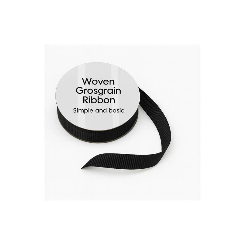 Simple And Basic - Grosgrain Ribbon - Black