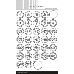 Simple And Basic - Numbers In A Circle - SBD589