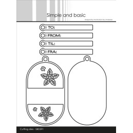 Simple And Basic - Decorative Oval Tags - SBD591