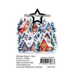 Paper Favourites - Die Cuts - Christmas Houses - PFD030