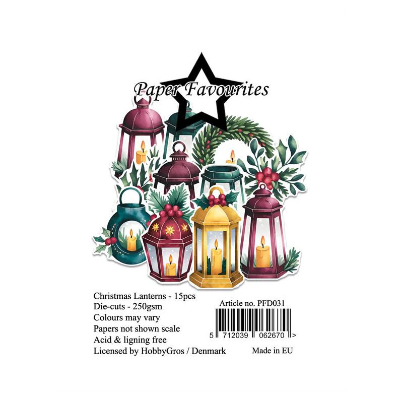 Paper Favourites - Die Cuts - Christmas Lanterns - PFD031