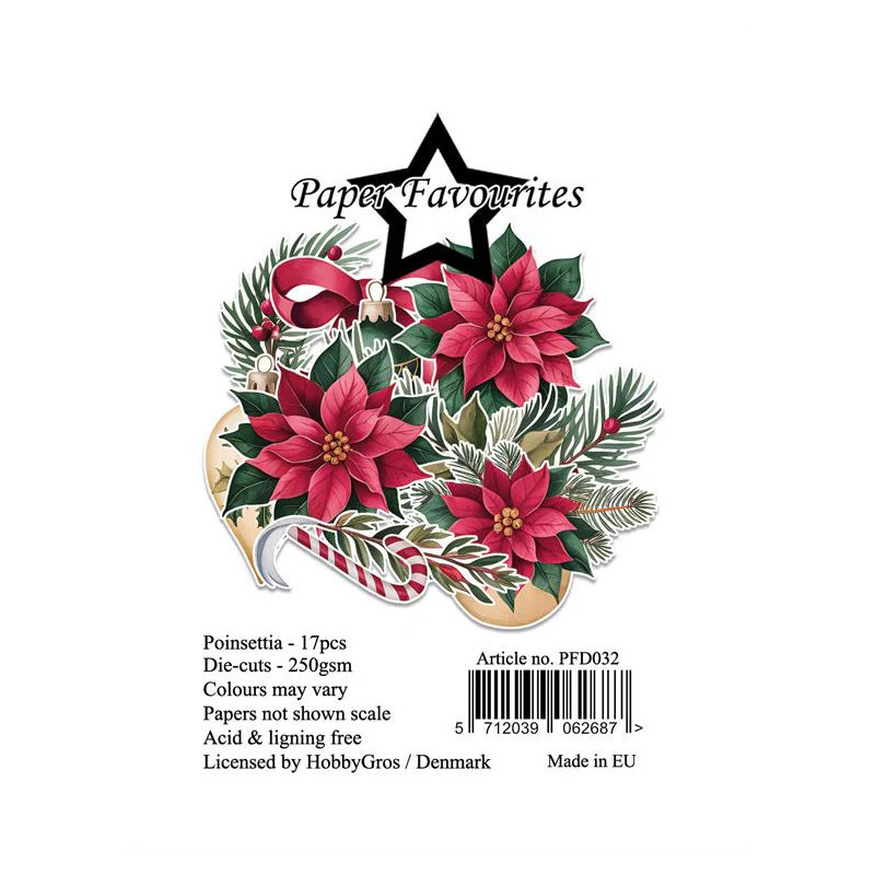 Paper Favourites - Die Cuts - Christmas Poinsettia - PFD032