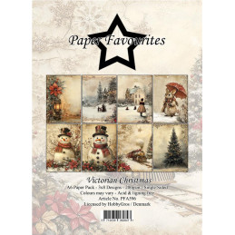 Paper Favourites - Papirpakke A6 - Victorian Christmas - PFA596