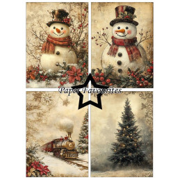 Paper Favourites - Papirpakke A6 - Victorian Christmas - PFA596